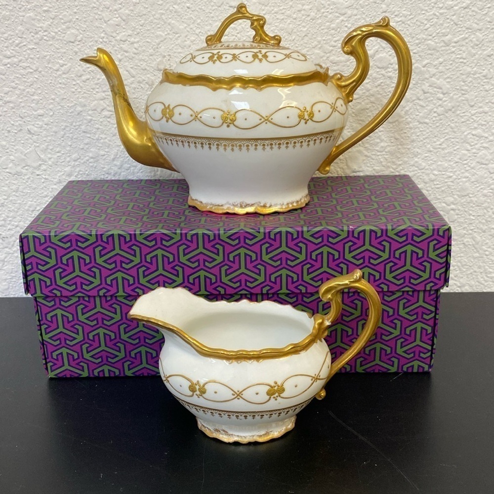 Rare Antique Blakeman & Henderson teapot & milk jug